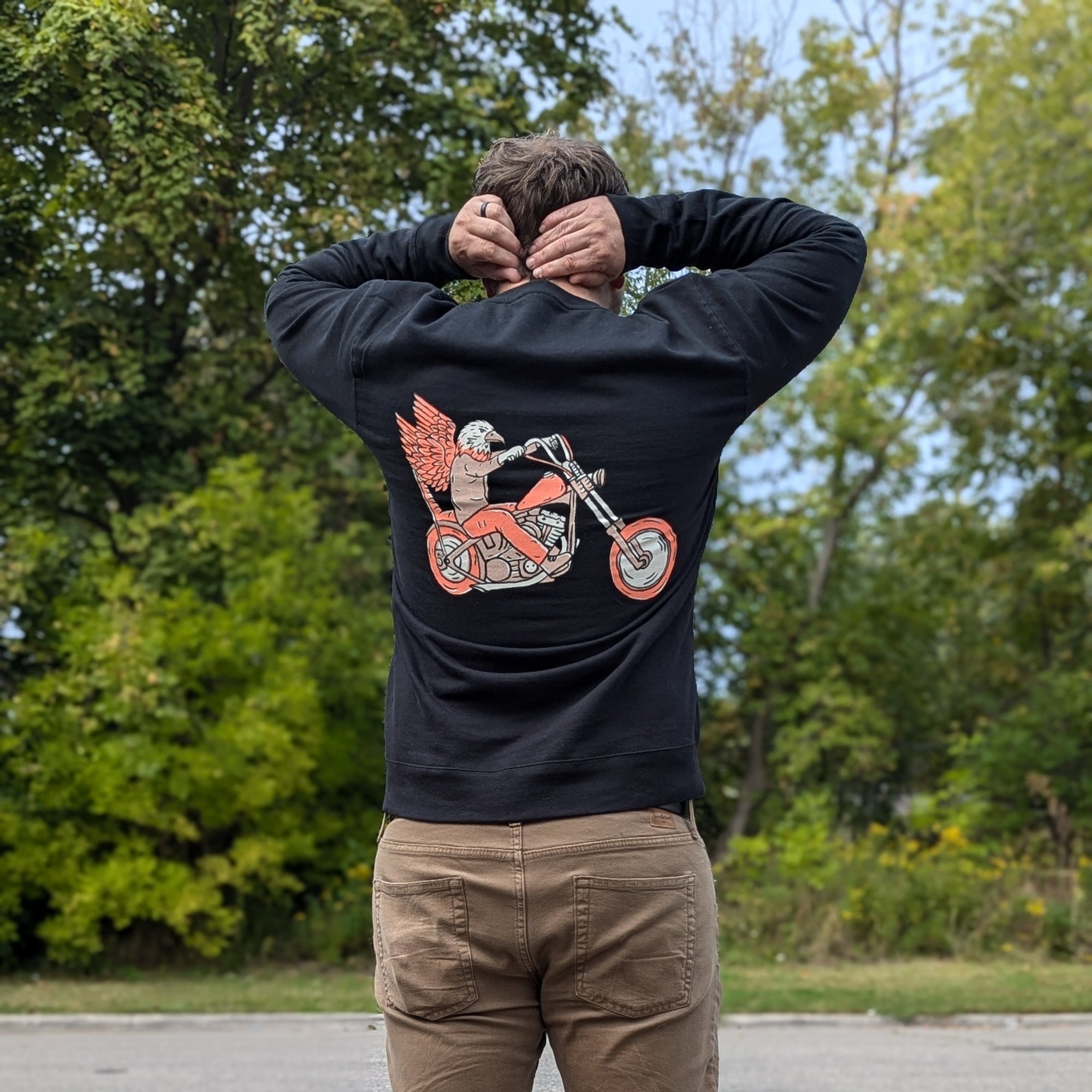 A Bird With No Name - Crewneck Black