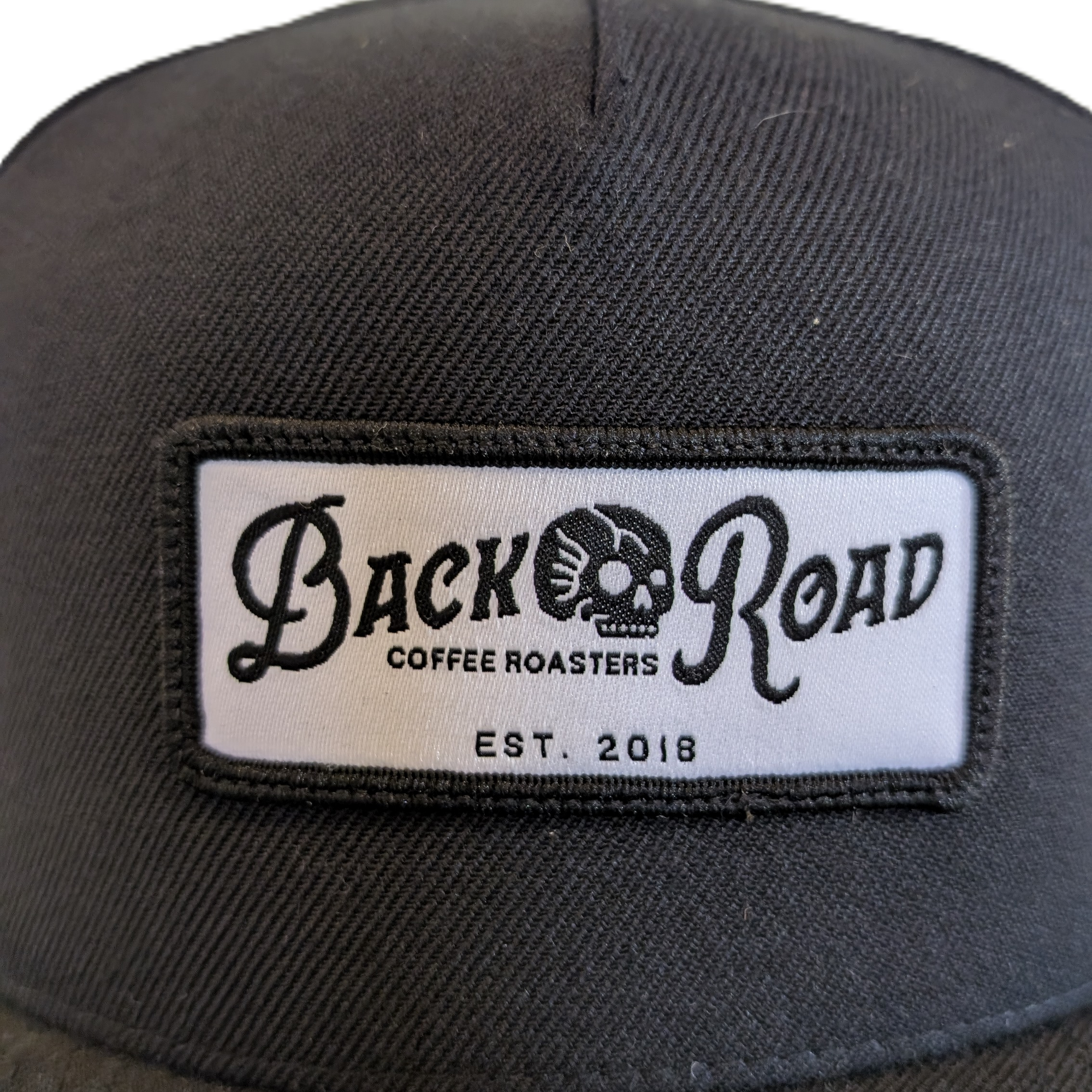 Snapback - Black with White Name Patch