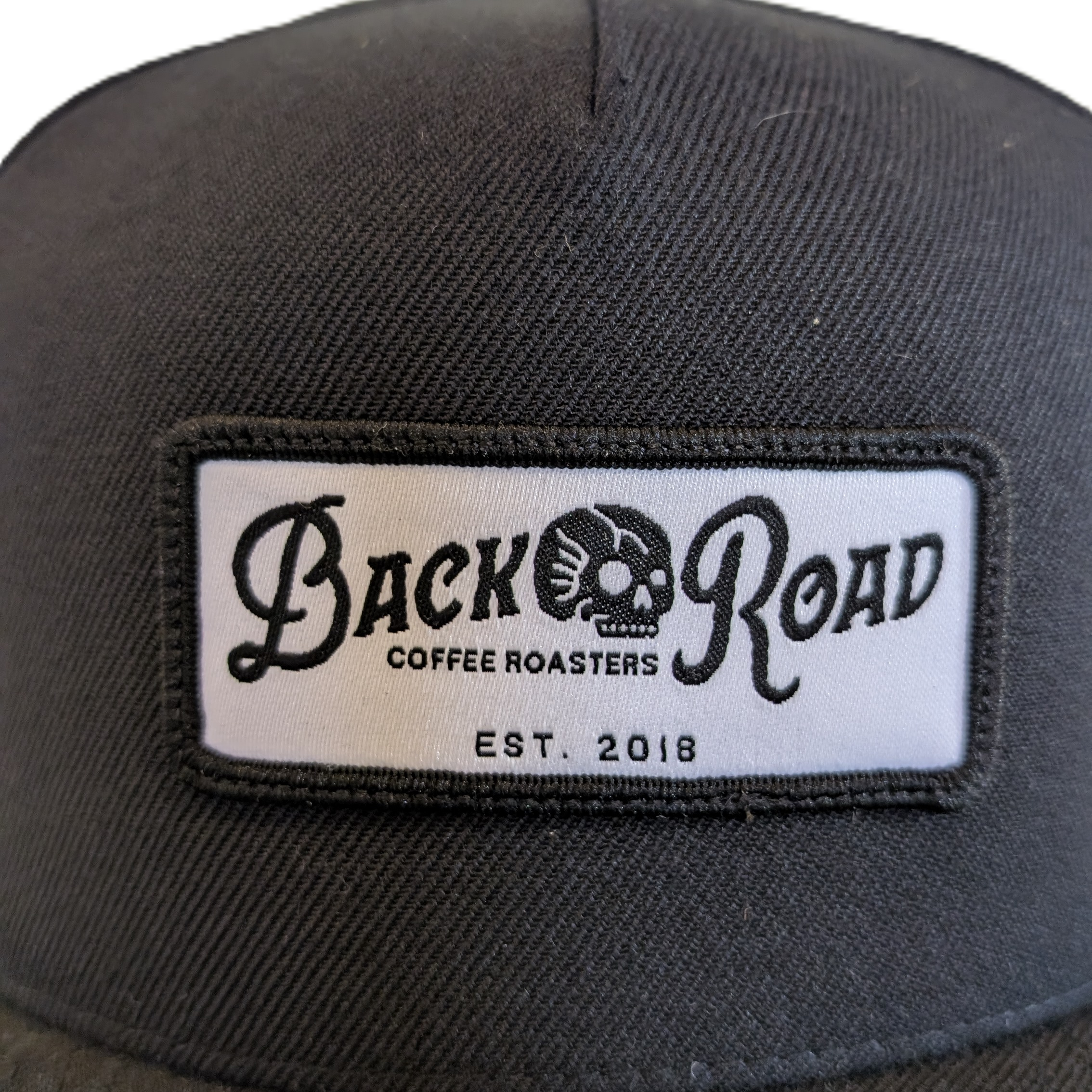 Snapback - Black with White Name Patch