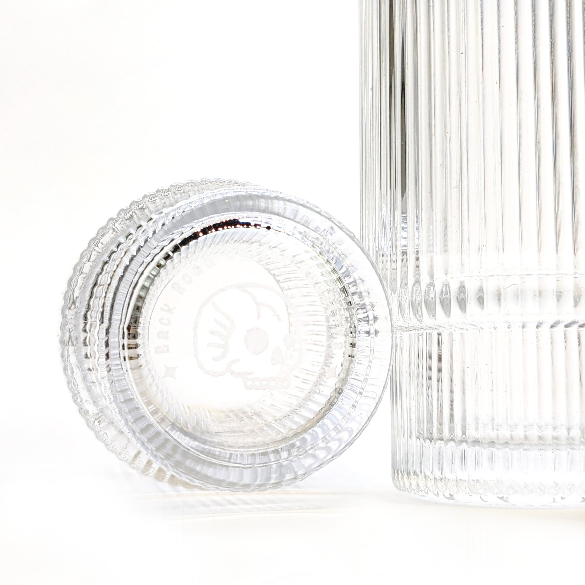 BR Ribbed Glass Cup - Large