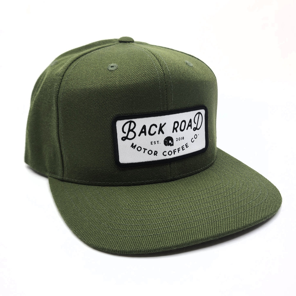 Snapback - Olive with White Name Patch