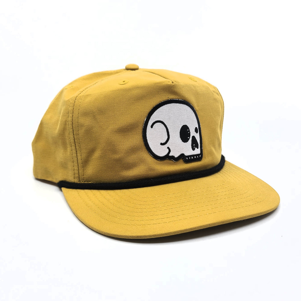 
            
                Load image into Gallery viewer, Grandpa Snapback - Wheat with White Skull
            
        